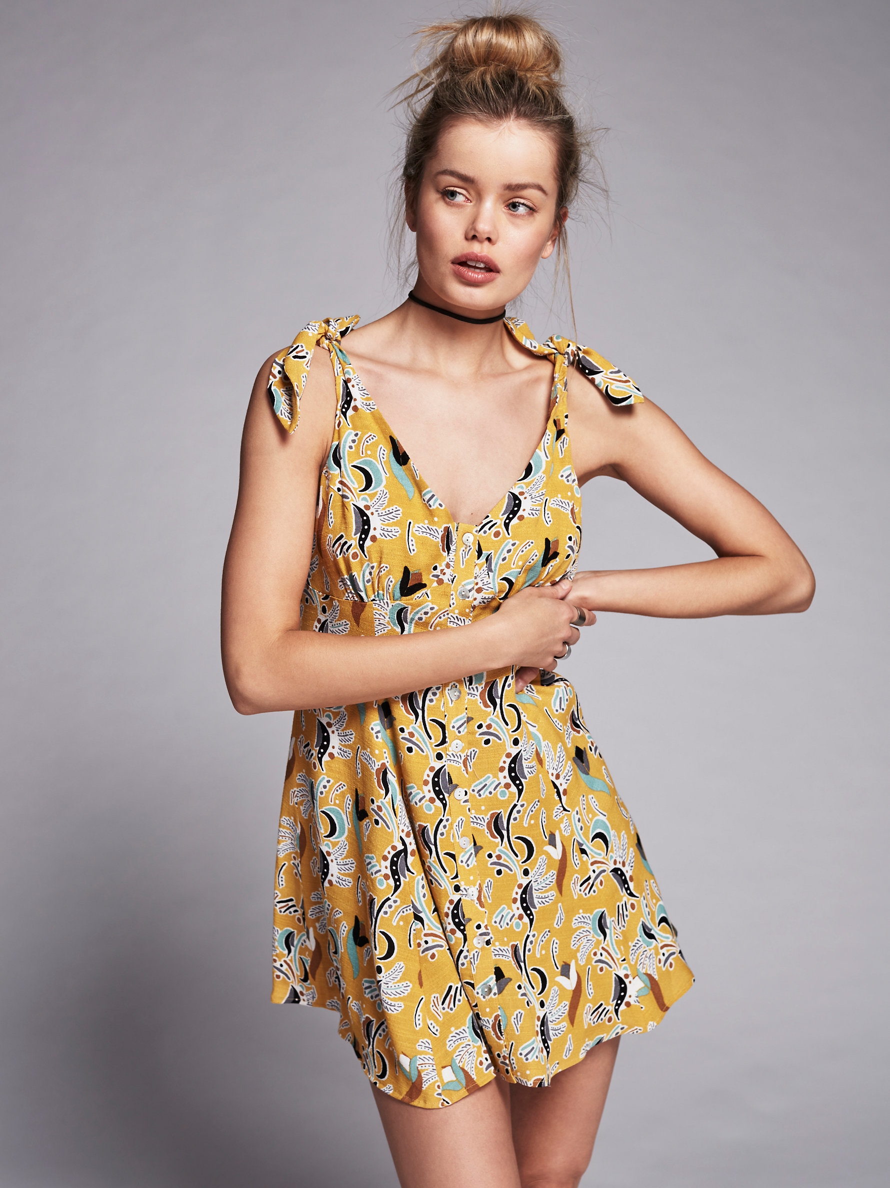 Free People Sunflowers Mini Dress | Free People Clothing Boutique ...
